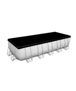 Piscina fuori terra rettangolare bestway "power steel frame" 549x274x122 cm con pompa, scaletta, cover e chemconnect - cod. 56466
